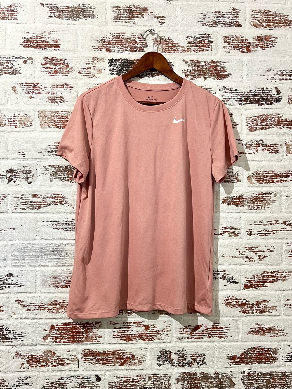 Nike Tee Dri Fit Shirt Women’s Short Sleeve Dusty Rose Pink Crewneck Sz XL